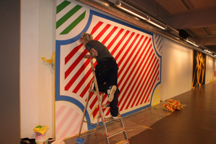 ABSTRACT WALL PAINTINGS Het Proces door STRANGE ART