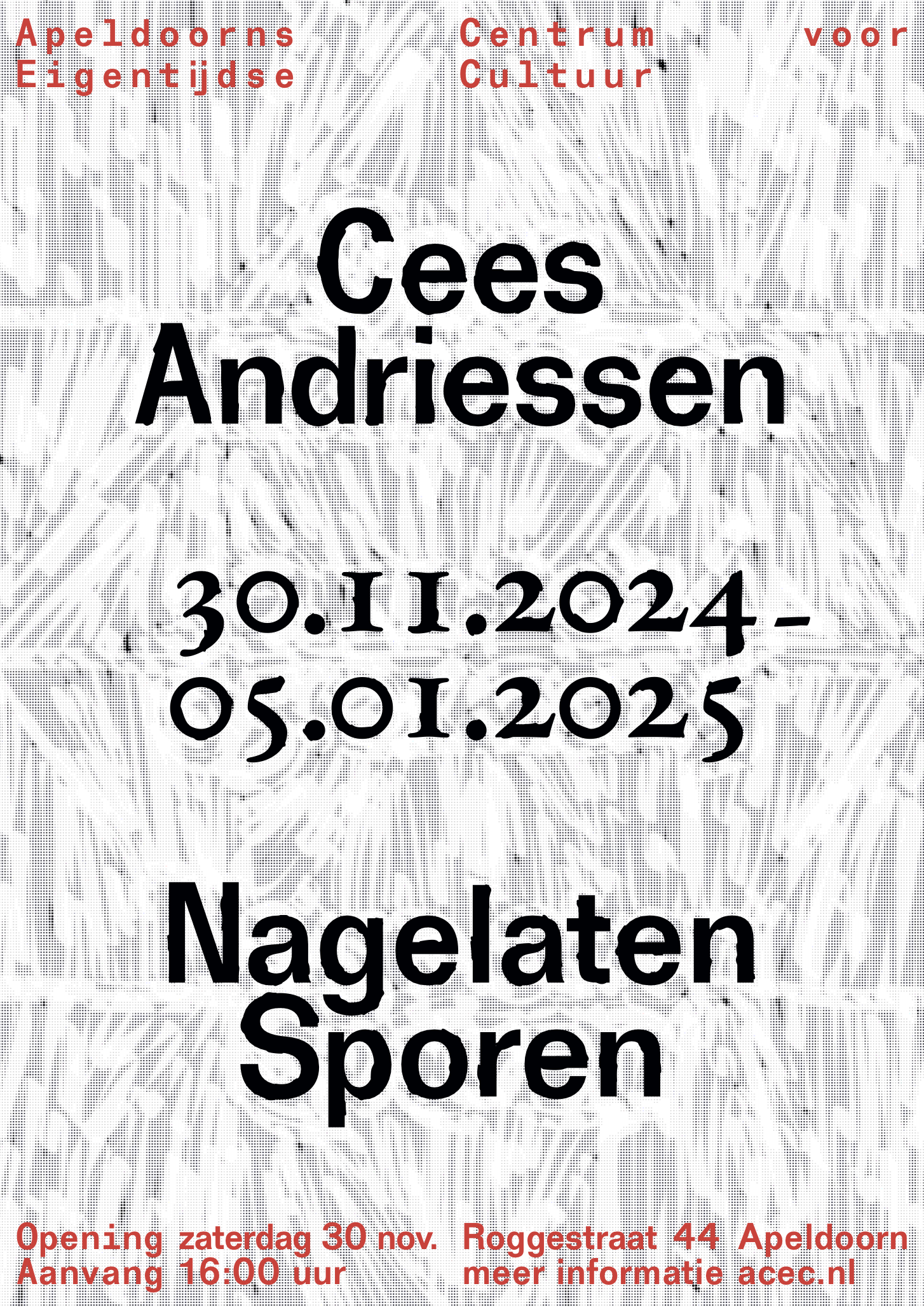 Poster Cees Andriessen - Nagelaten Sporen